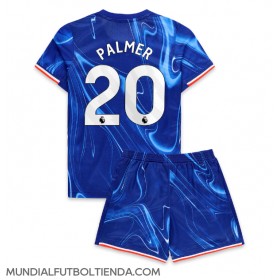 Camiseta Chelsea Cole Palmer #20 Primera Equipación Replica 2024-25 para niños mangas cortas (+ Pantalones cortos)